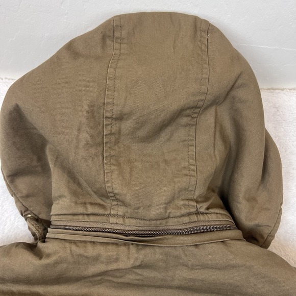 WenVen Men's Winter Warm Cotton Parka‎ Jacket Army Fatigue Coat Army Brown Large - Picture 9 of 14